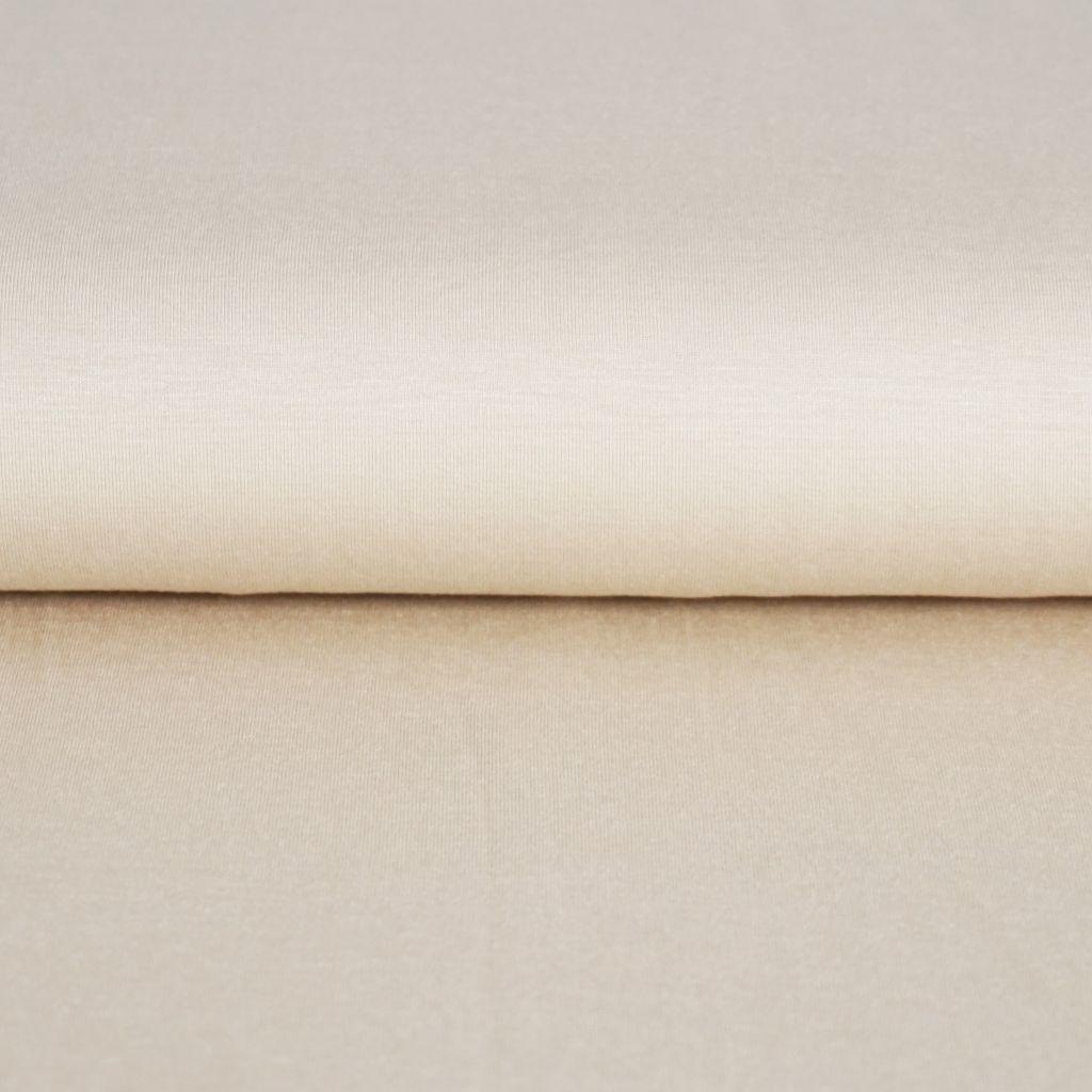 Viskosejersey aus Bambusfaser uni creme